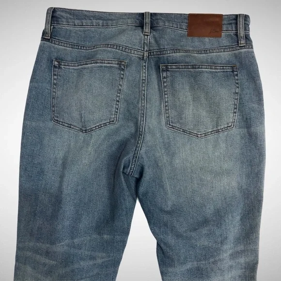 J Crew Light Wash Ripped Slim Boyfriend Jeans Size 29 High Waist - Picture 7 of 13